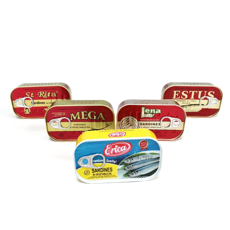 Hot Selling China Export Wholesale Price Specialized in Product & Brand Customization Canned Sardine In Vegetable Oil