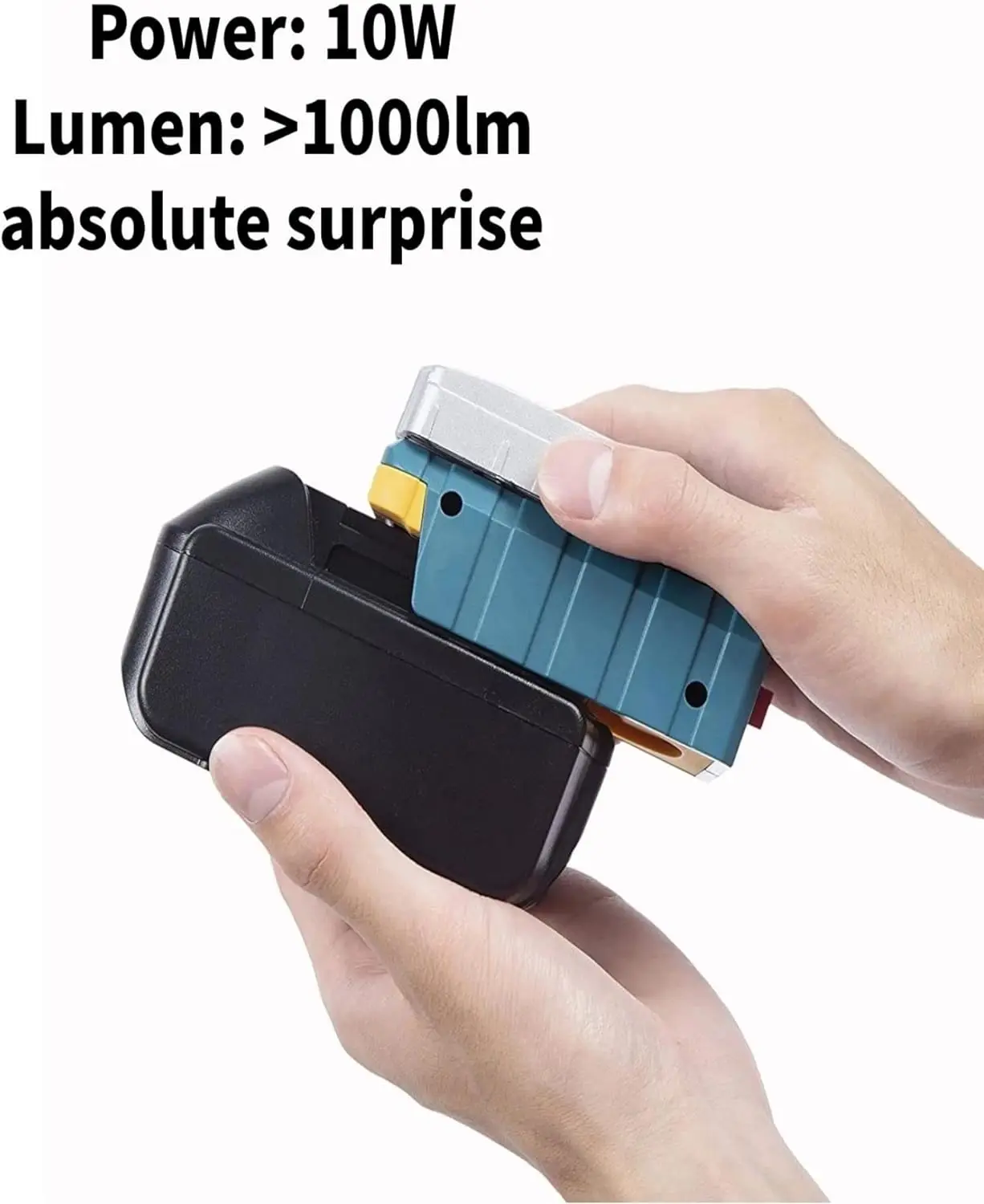 Urun 10W Cordless Portable Battery Powered LED Work Light Battery powered Lamp suit for 18v 20v lithium ion power tool batteries