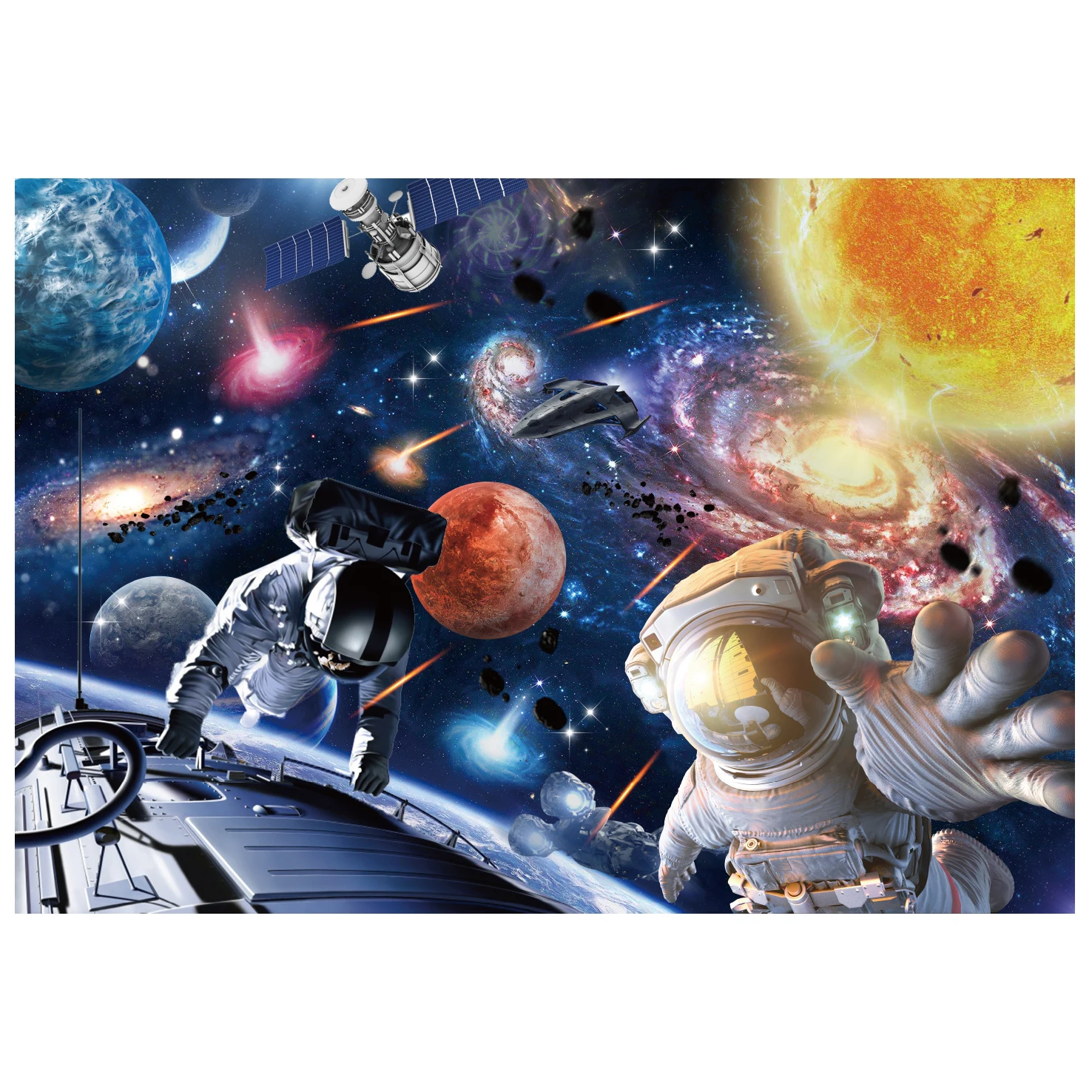 
Miniwhale 72*50cm strong and tough Spaceship space with unique packaging jigsaw puzzles 1000 pieces 