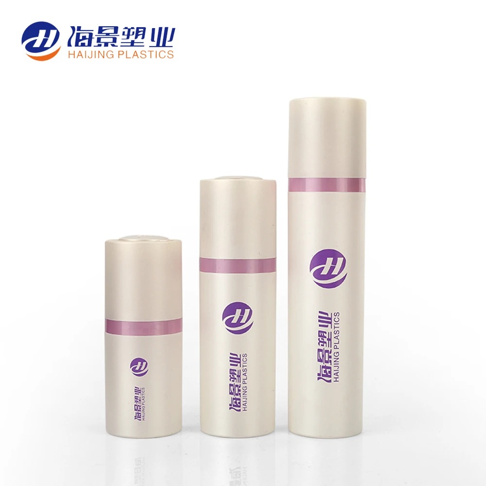 white color Airless Pump Lotion Bottle Manufacturer Cosmetic Plastic Screen Printing Logo 50 Ml Acrylic PUMP Sprayer bottle