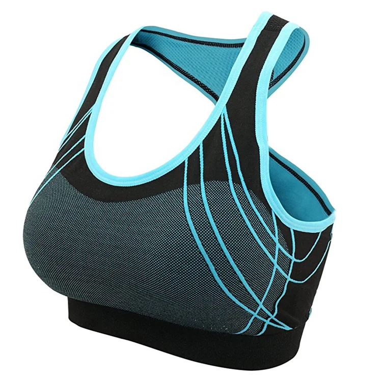
Womens seamless wire free fitness gym yoga wear sexy sport bra 