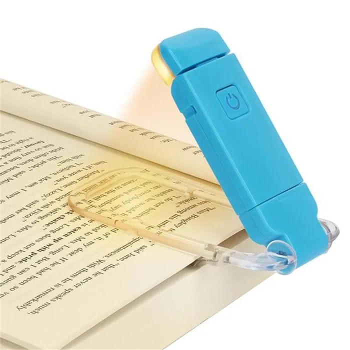 USB Rechargeable LED Book Reading Light Brightness Adjustable LED Clip on Book Light Eye Care Book Lamp for Kids Read Light