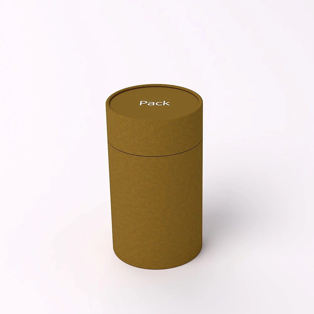 Custom Printing Organic Agriculture Cardboard Packaged Round Tube Box Packaged For Rice Fertilizer Feed Vegetables Fruit Seeds