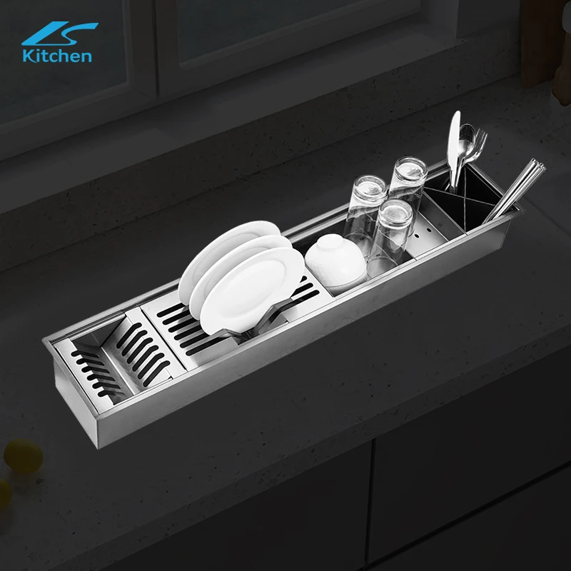 Stainless Steel 304 Especia Kitchen Sinks Handmade Single Bowl Silver Table Top Large Kitchen Sink