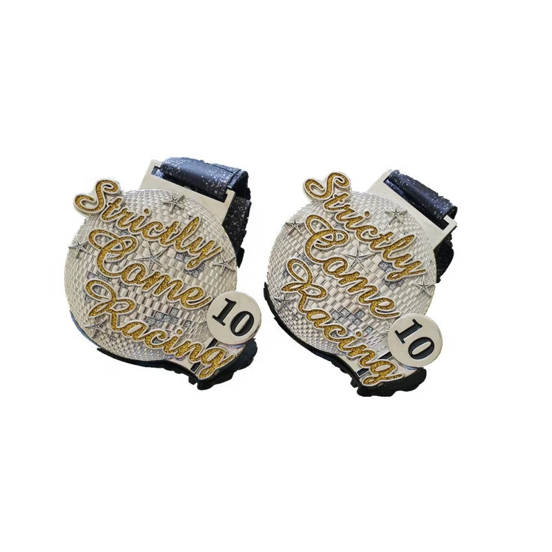 Metal Craft Style Award Medals with Ribbons Custom Casting Soft Enamel Marathon Running Sports Metal Medal Honor Award Souvenir