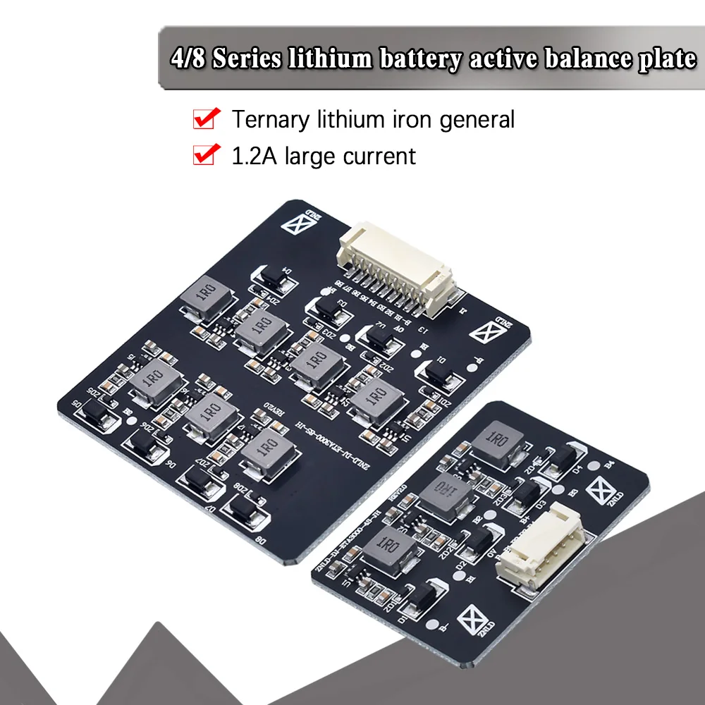 2s - 8s 1.2A Balance Li-ion Lifepo4 Lithium Battery Active Equalizer Balancer Inductive Energy Transfer Board BMS 3s 4s 5s 6s 7s