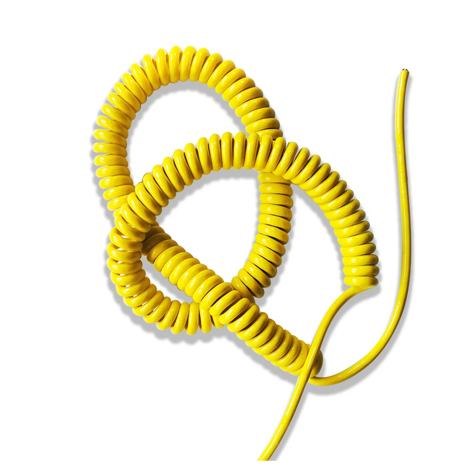 Construction machinery paver balance beam 5 cores 6 cores PU 4 cores 0.5mm 20AWG shielded spiral cable spring 12core spiral wire