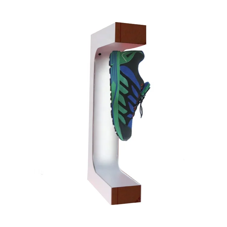 2022 Newest Acrylic Magnetic Rotating Levitating Shoe Display Floating Sneaker Stand for Advertising Exhibition Show in Store