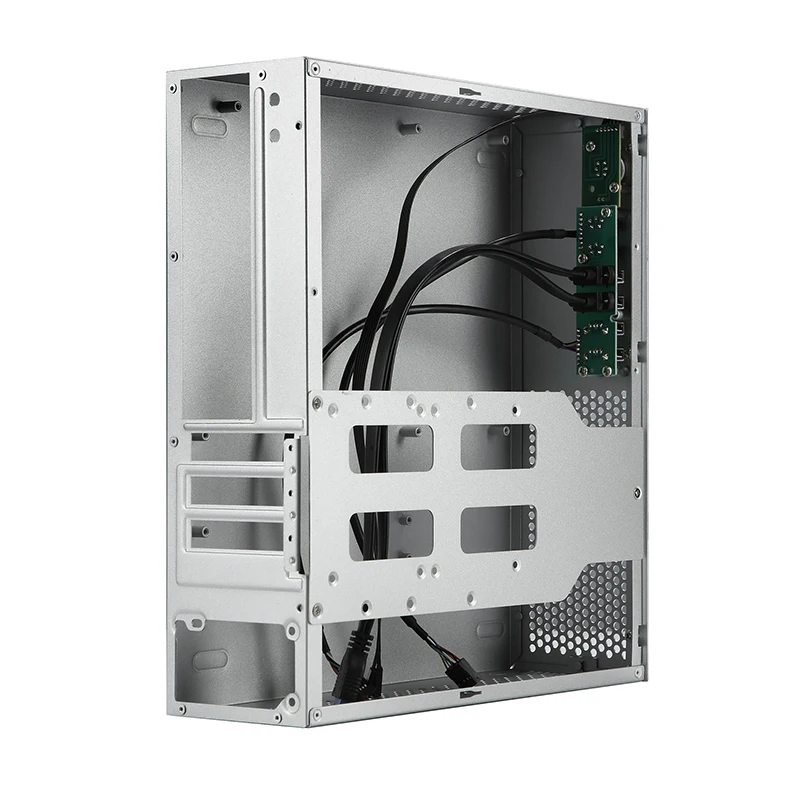RGEEK A10 Desktop Mini ITX mATX Computer Case Micro ATX Mini PC Cabinet, Support Small 1u Flex Power Supply