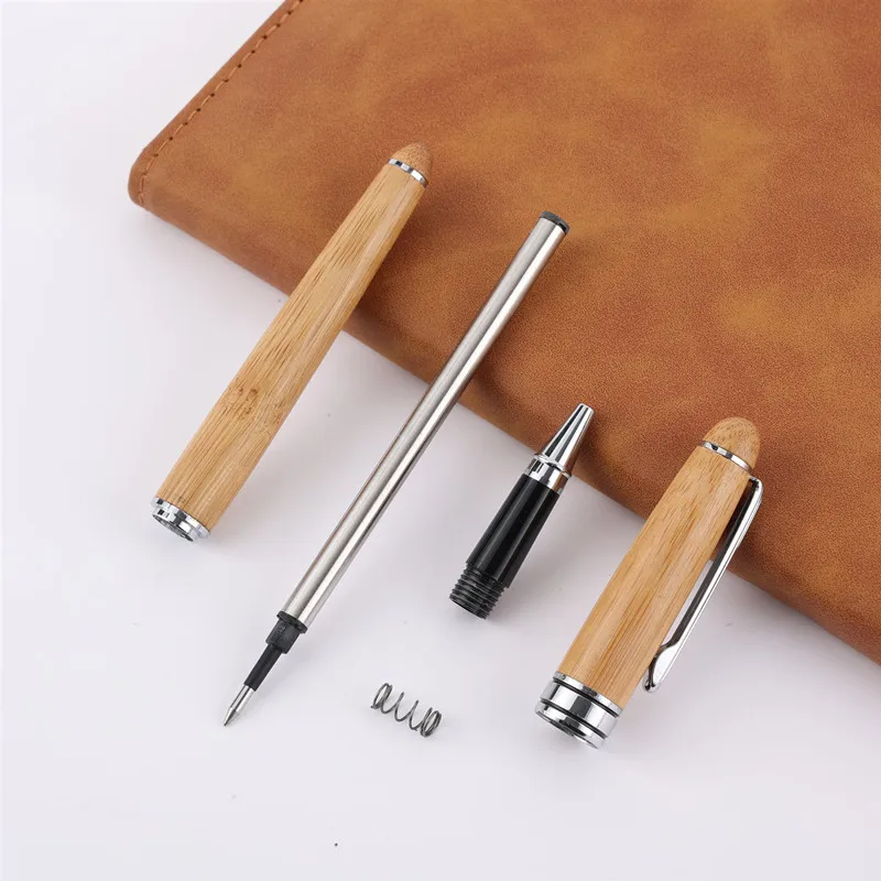 Eco-friendly Unique Gift Craft Office School Stationery Handicraft Handmade Bamboo Wooden Pencil Pen Cases