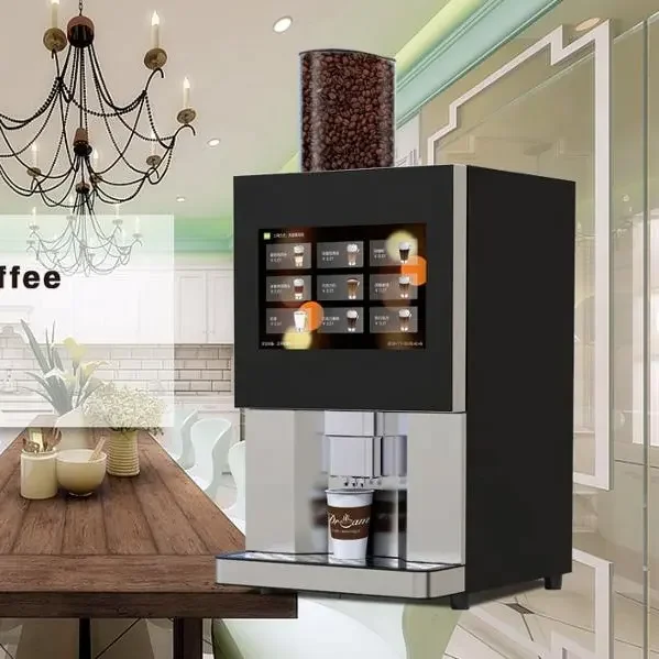 Commercial Table Top Bean To Cup Instant Coffee Vending Machine