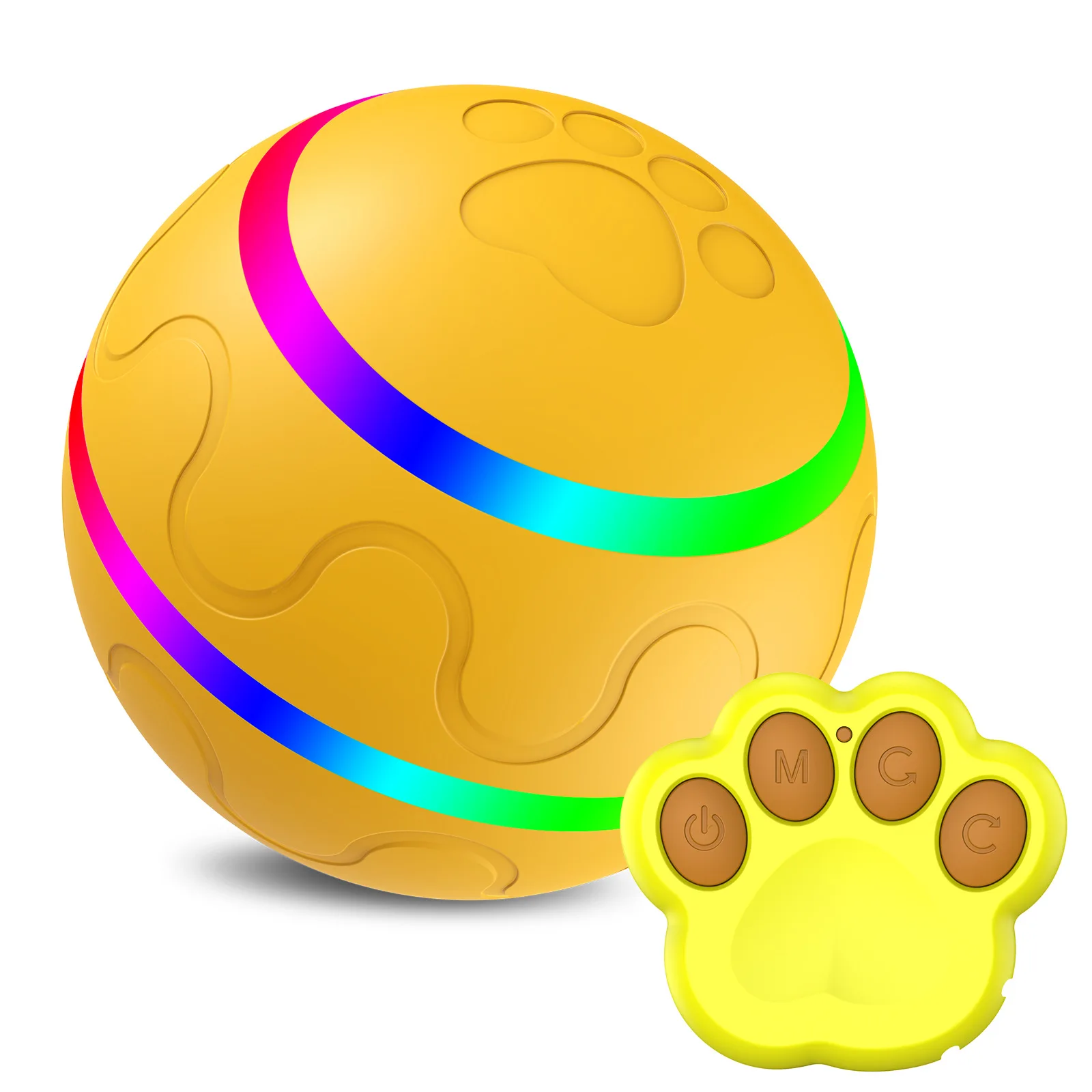 Pet Toy Ball USB Charging Smart Electric Automatic Rotating Ball Rolling USB Charging Ball Cat Toy Electric