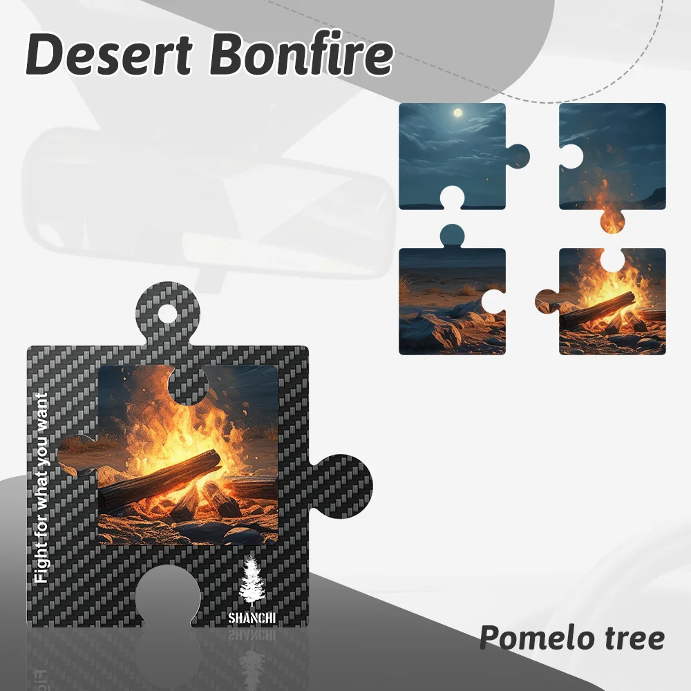 Car Accessories Hanging Decoration Carbon Fiber Car Deodorant Paper Air Freshener