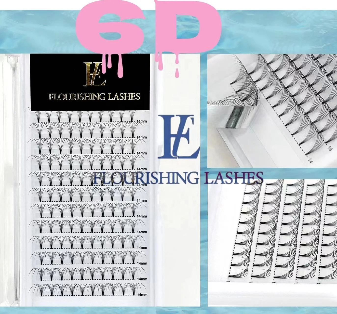 0.07mm 0.1mm Premade Fans Lashes Eyelashes False Eyelashes Samples Handmade Volume Lashes Products False Free Natural Hand Made