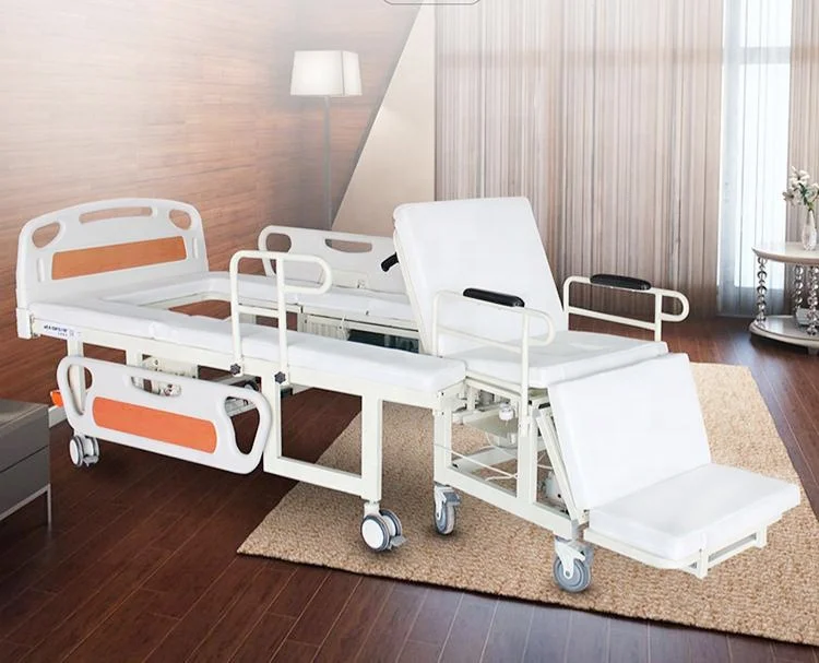 Cheap Price Medical Electric Disabled Elderly Hospital Home Care Nursing Medical Bed With Separate Wheelchair