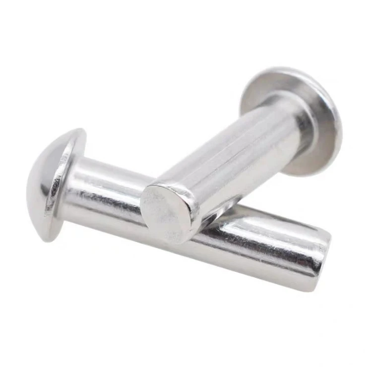 Rivet Stainless Steel GB DIN 660 Round Head Solid Silver M1-M8 Plain