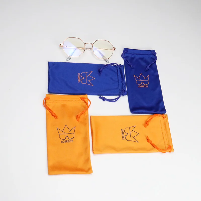 OEM Factory 4 Color Print Camera Flower Microfiber Sunglasses Pouch For Free Gift