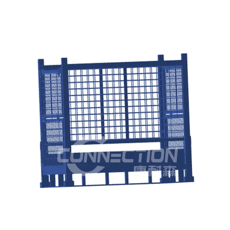 warehouse stackable metal mesh storage pallet cage