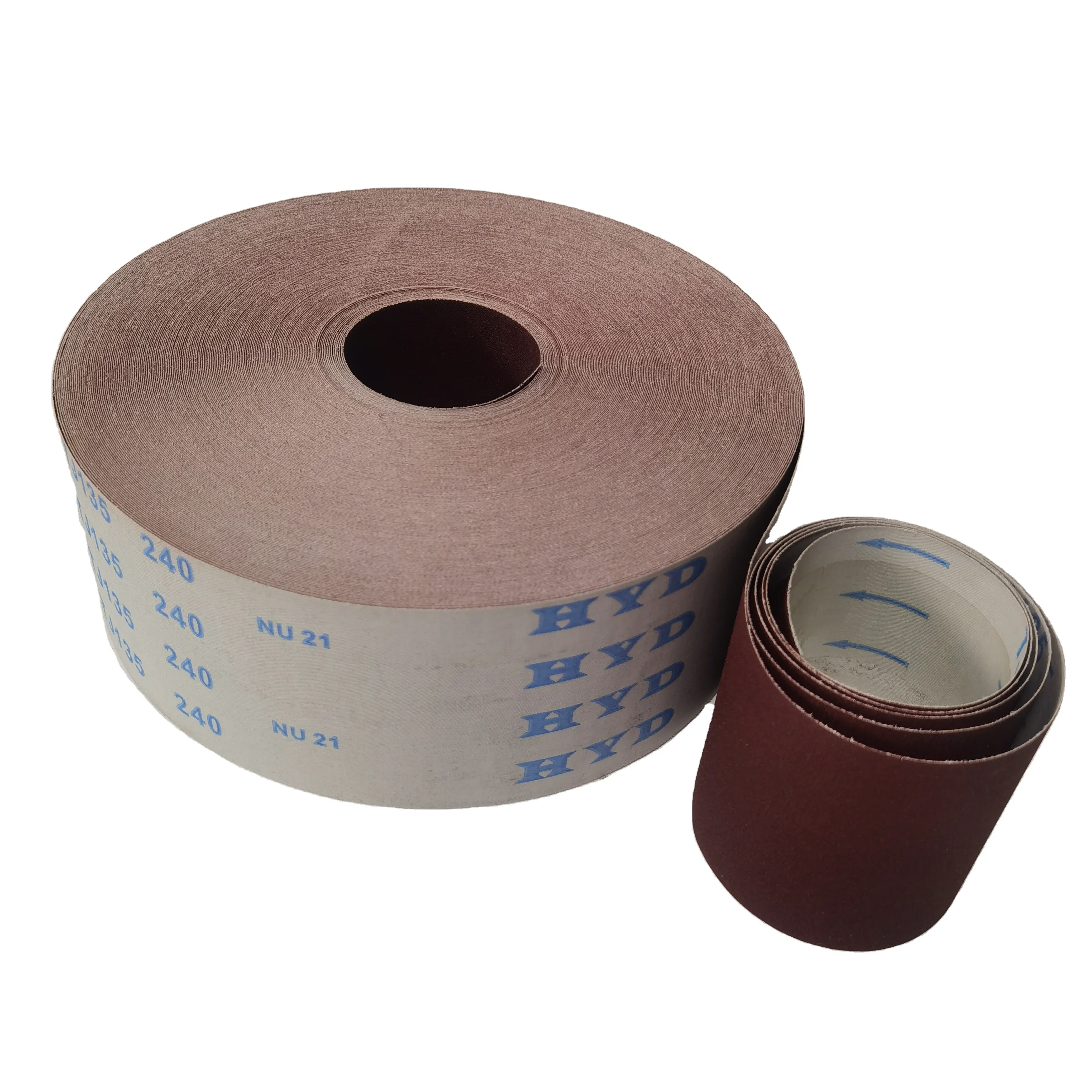 HYDTJ135 giant abrasive paper roll abrasive cloth roll polishing abrasive cloth manufacturer alumina abrasive cloth roll