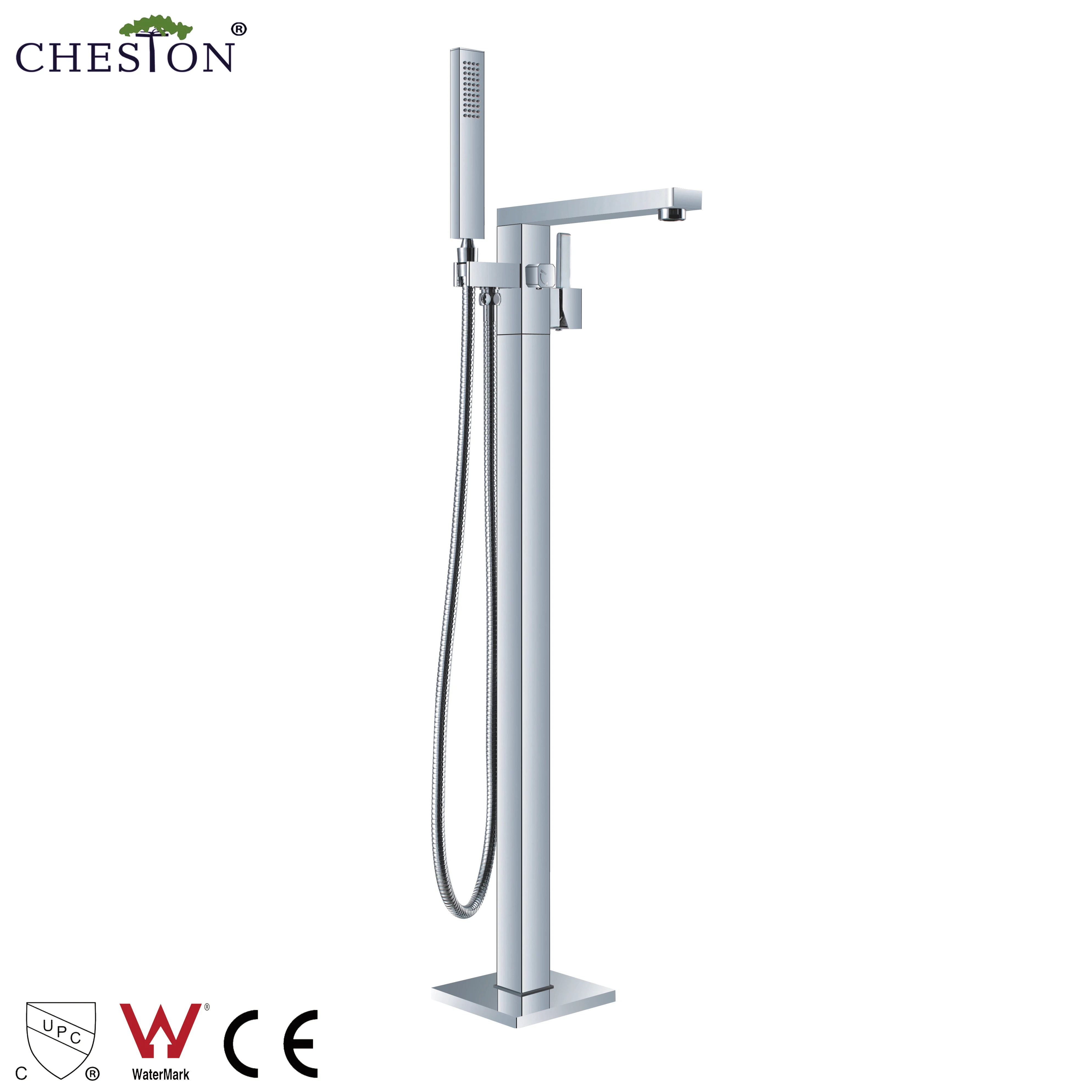 
CUPC Tub Mixer Shower Brass Freestanding Tap Floor Free Standing Faucet 