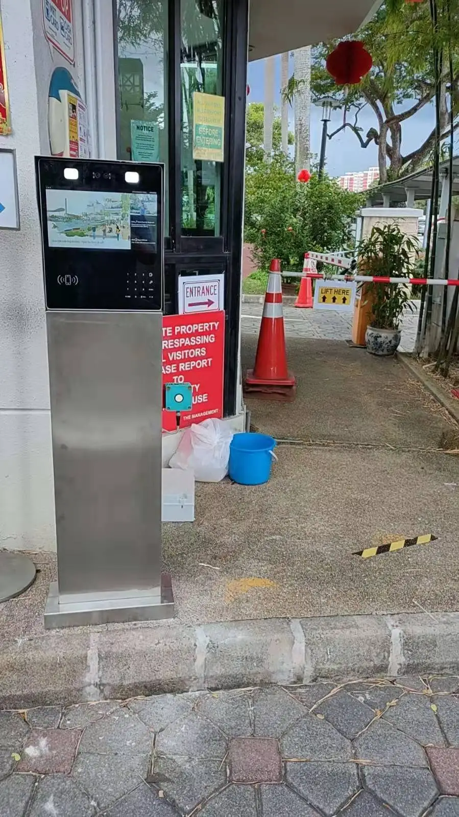 biometric multi apartment door entry system 4G GSM  video intercom