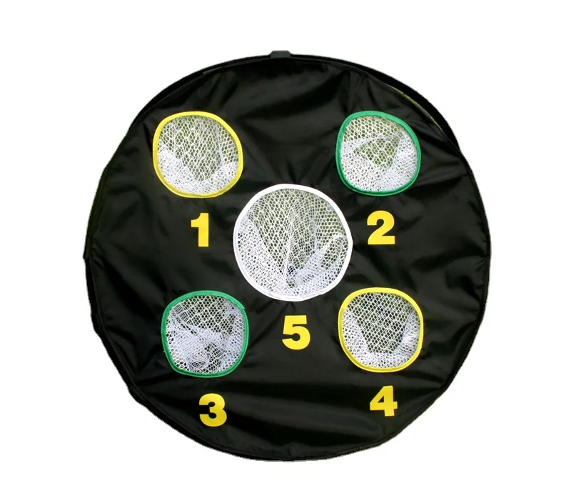 30' inches diameter target goal chipping net 5 target hole easy portable foldable golf practice chipping net