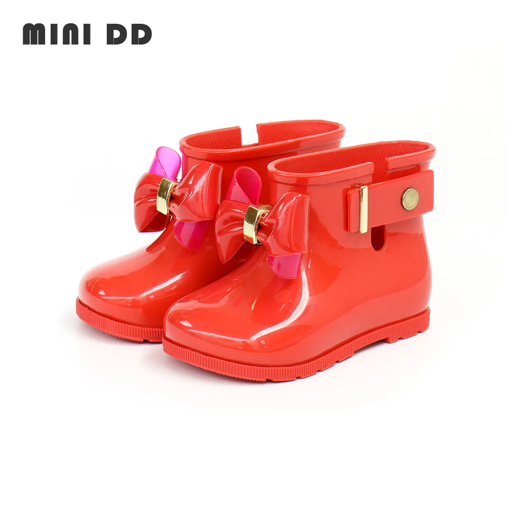 MINI DD Children Summer Water Shoes Toddler Fancy Jelly Boot Wholesale Jelly Shoes Kids Water Shoes Ankle Jelly Rain Boot