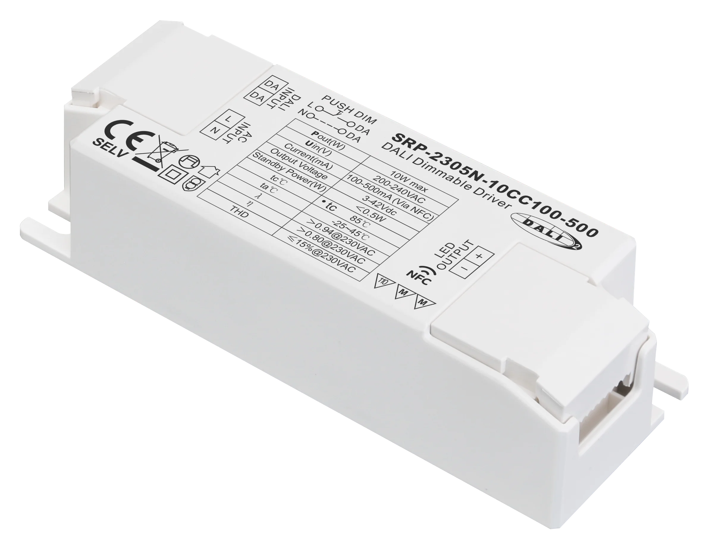 Sunricher 10W DALI DT6 NFC Dimmable LED Driver With DALI Address/Group/Scene Setting via NFC Program Tool.