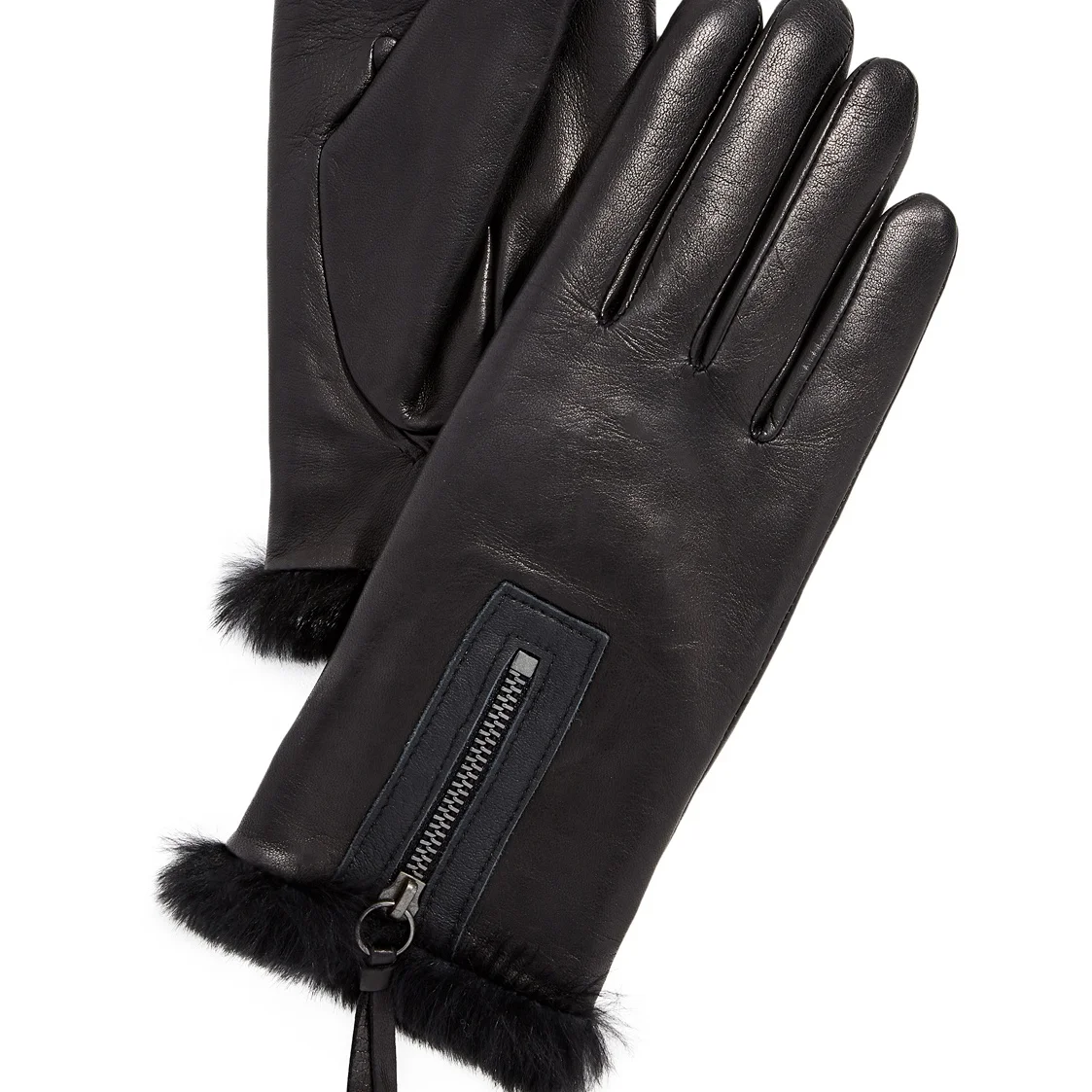 Fashion leather Ladies  Black dressing Custom made Gloves made with Top Quality  Certified Leather (FG-032)