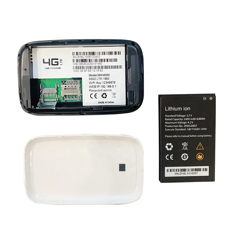 Universal Hotspot Mobile Broadband 4G modem LTE Pocket Wifi Wireless Router MIFIs With battery 2400mAh