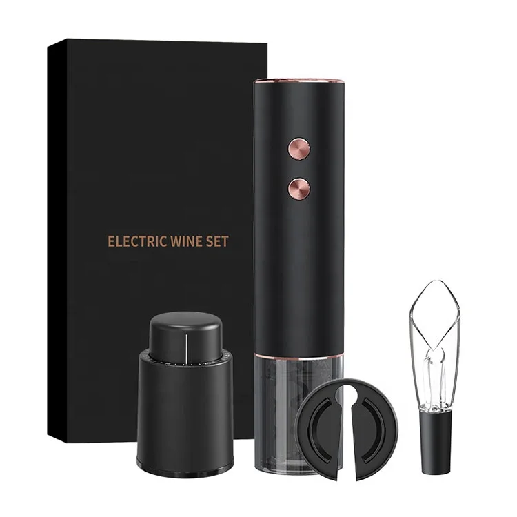 New Unique Portable Rechargeable Automatic Electric Wine Bottle Opener Set