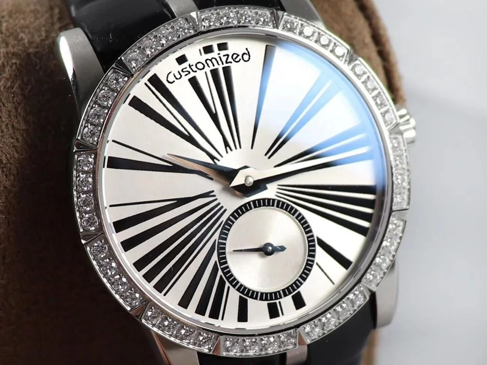 High-quality Diamond  Claw Inlay womens Jewelry Watch Big Dial Automatic Mechanical Lady Wrist  Watch