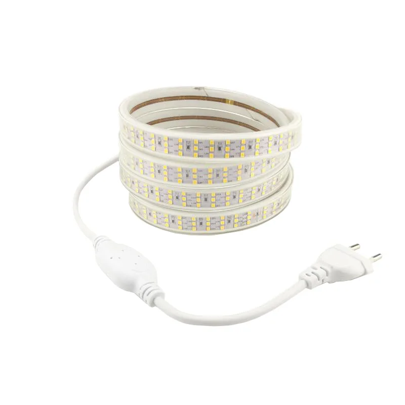 
Трехрядная СВЕТОДИОДНАЯ лента SMD 2835 276led/m AC 220V 2M 5M 10M 11M 13M 15M 20M 25M 28M 30M Luces, производство Китай 