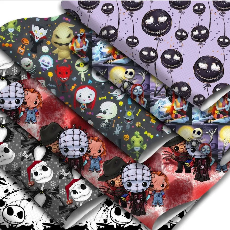 Rolls For Bows Sheets Characters Designer Faux Leather Flower Embossed Pattern Custom vinyl