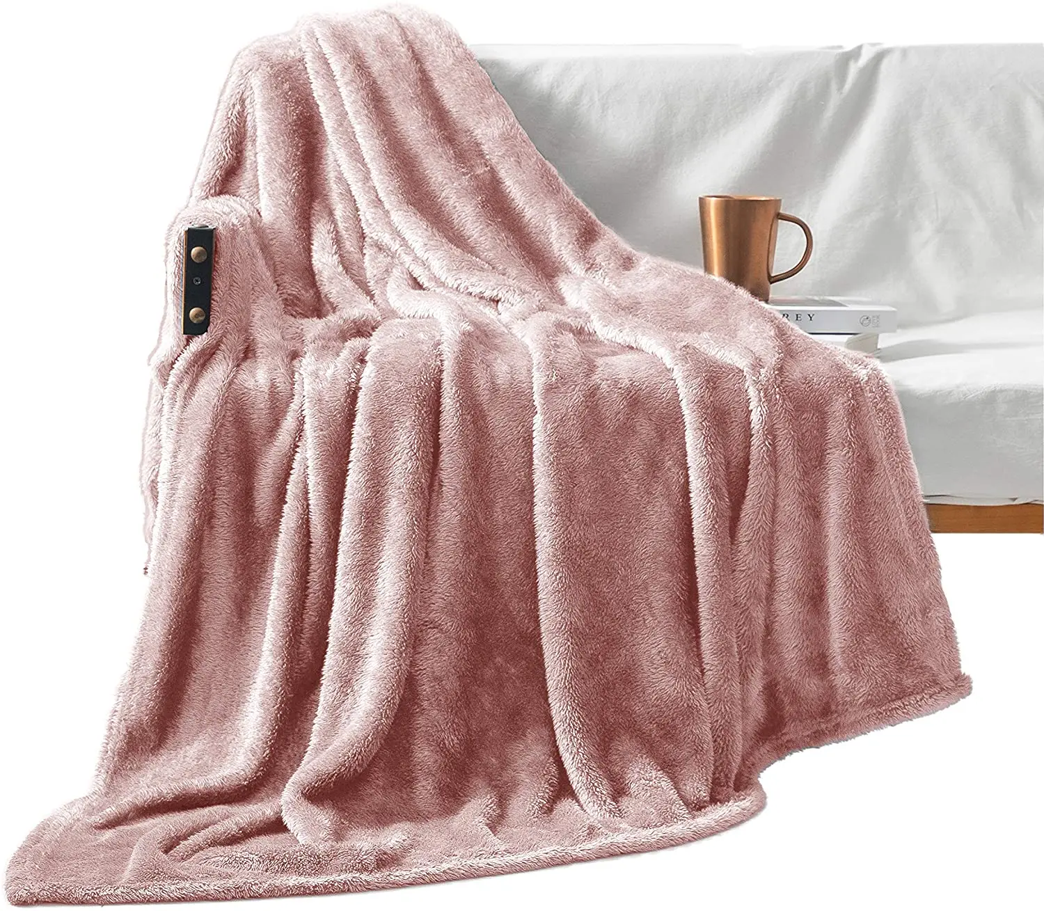 Exclusivo Plush Fuzzy Large Fleece Throw Blanket for Couch/Bed /Sofa
