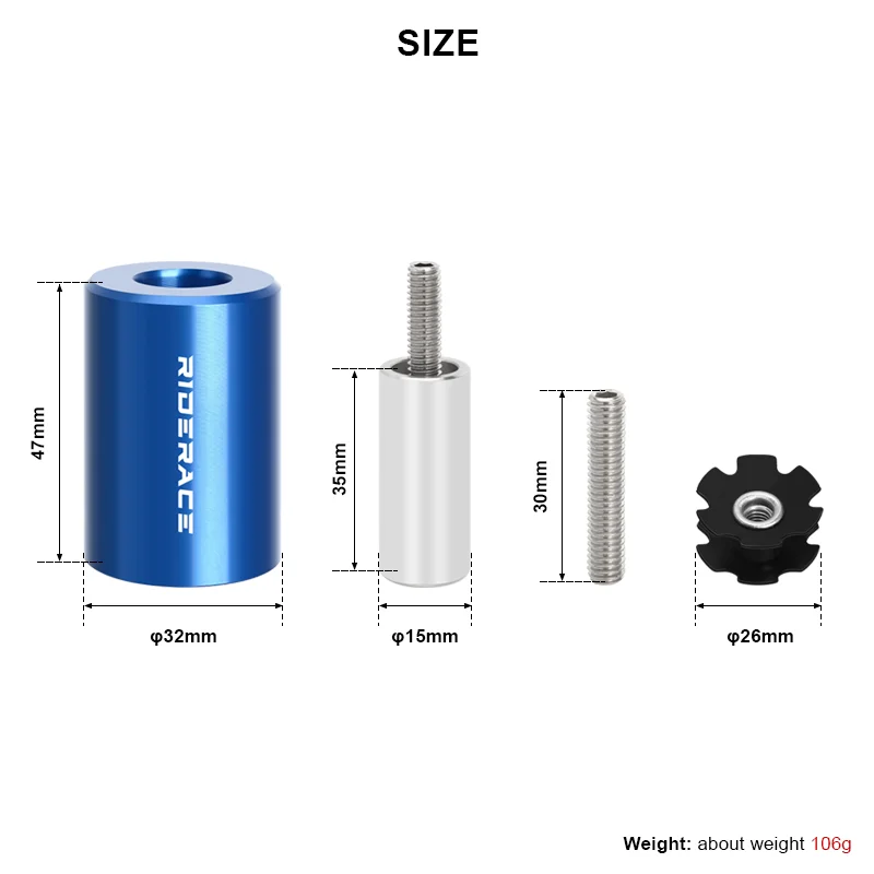 RIDERACE Bicycle Front Fork Star Nut Setting Installer Install Tool for Road Bike Headset Star Nuts Mounting Device Repair Tools