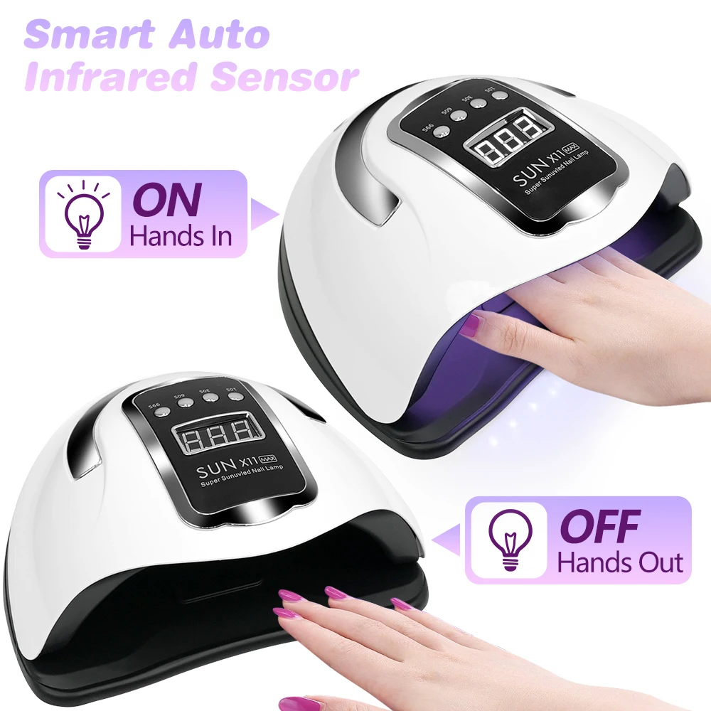 OEM Sun X11 Max 280W Nail Salon Curing Art Manicure Machine Nail Dryer Led Nail Lamp Uv Lamp 66Leds Curing Gel Polish Dryer