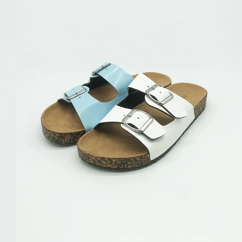 Latest Design Casual beach cork sole shoes women slide chappal slippers
