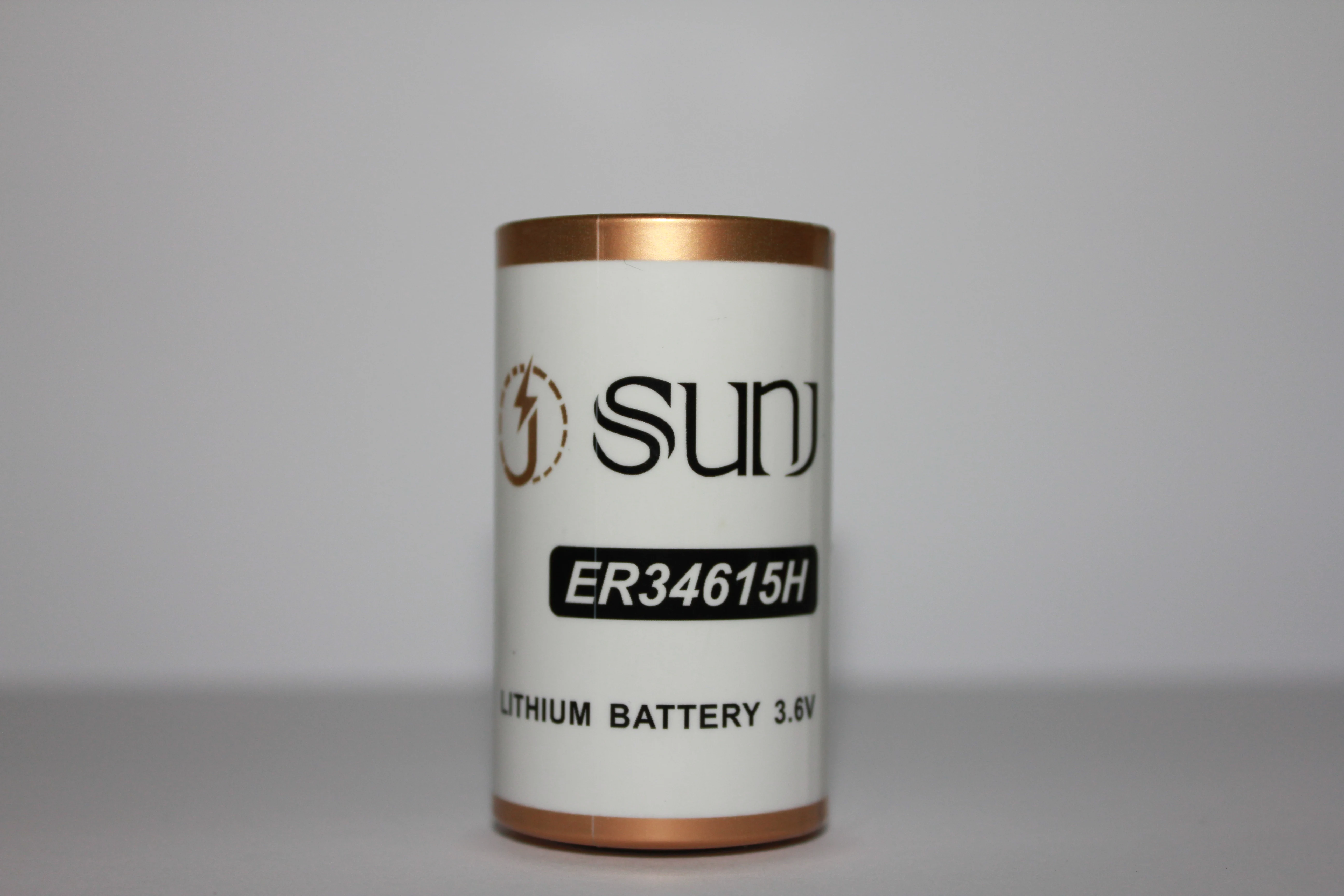 Sunj Battery Lithium 34615 19000mAh 3.6V Non Rechargeable 3.6V D Size Er34615 Battery