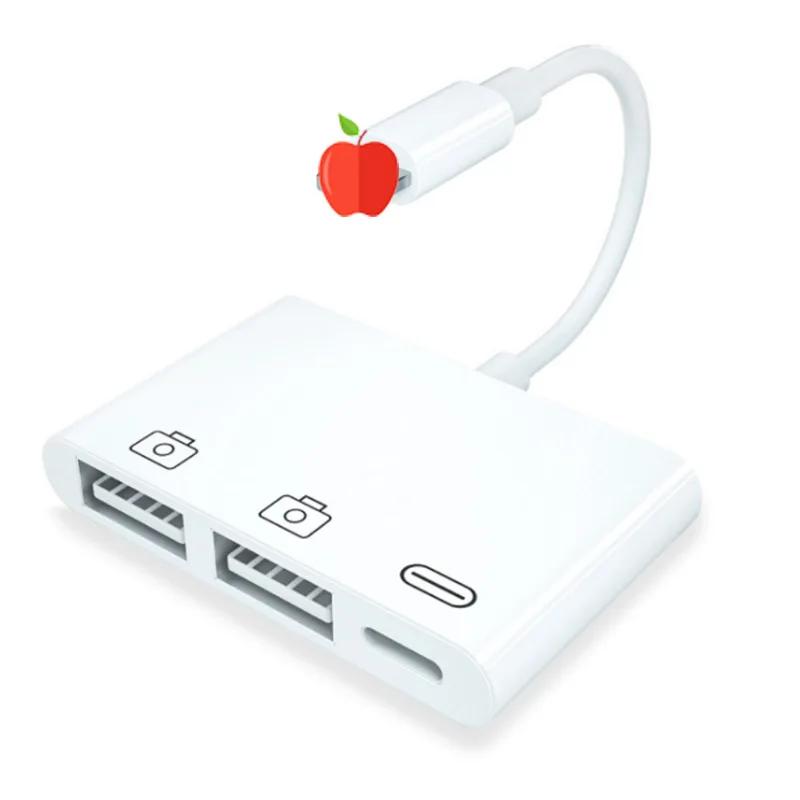 3 in 1 OTG Usb Camera Adapter For Iphone And Ipad