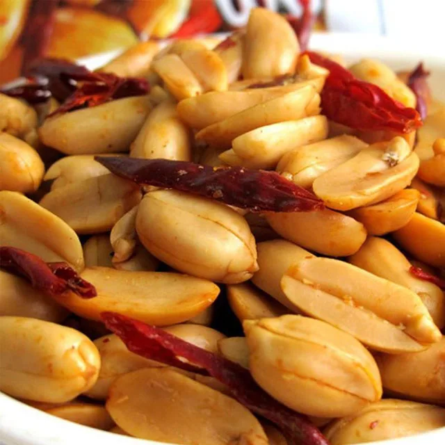 Chinese Snacks Sichuan Chili Flavor Roasted Peanuts Healthy Nutrition Snacks