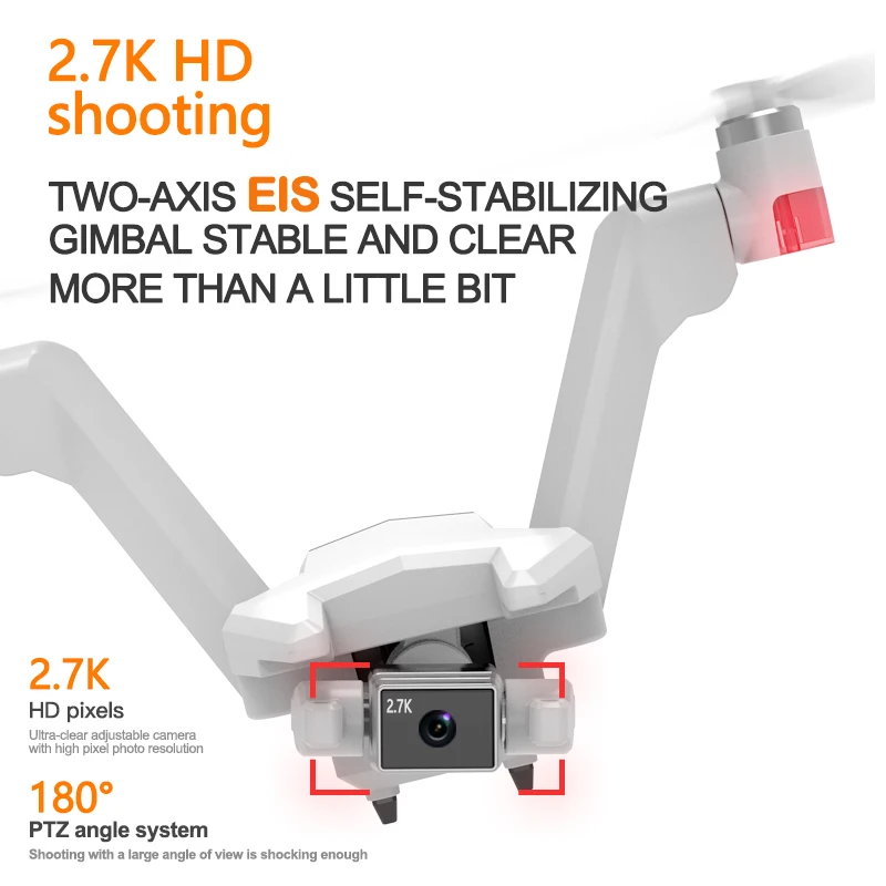 2022 New WING L100 GPS Drone Dual HD Camera EIS Two-Axis Gimbal Optical Flow 5G Wifi Professional Helicopter 1200M RC Distance