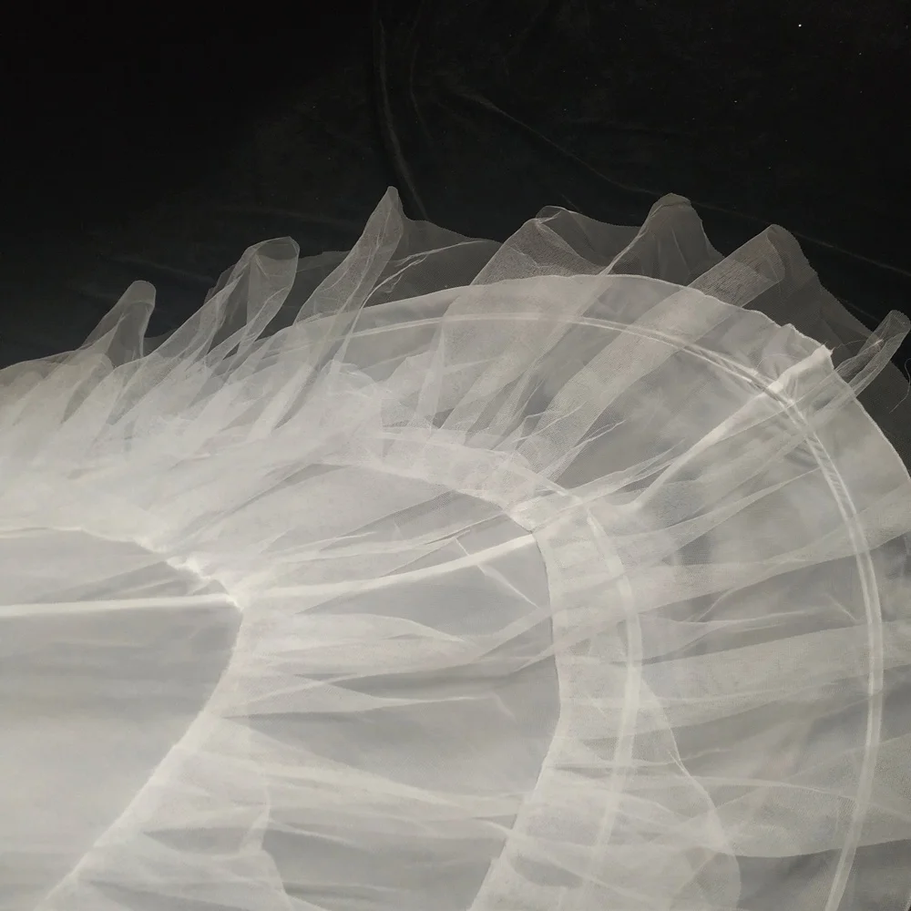 
High quality gauze 3 hoop big tail apron wedding supplies 