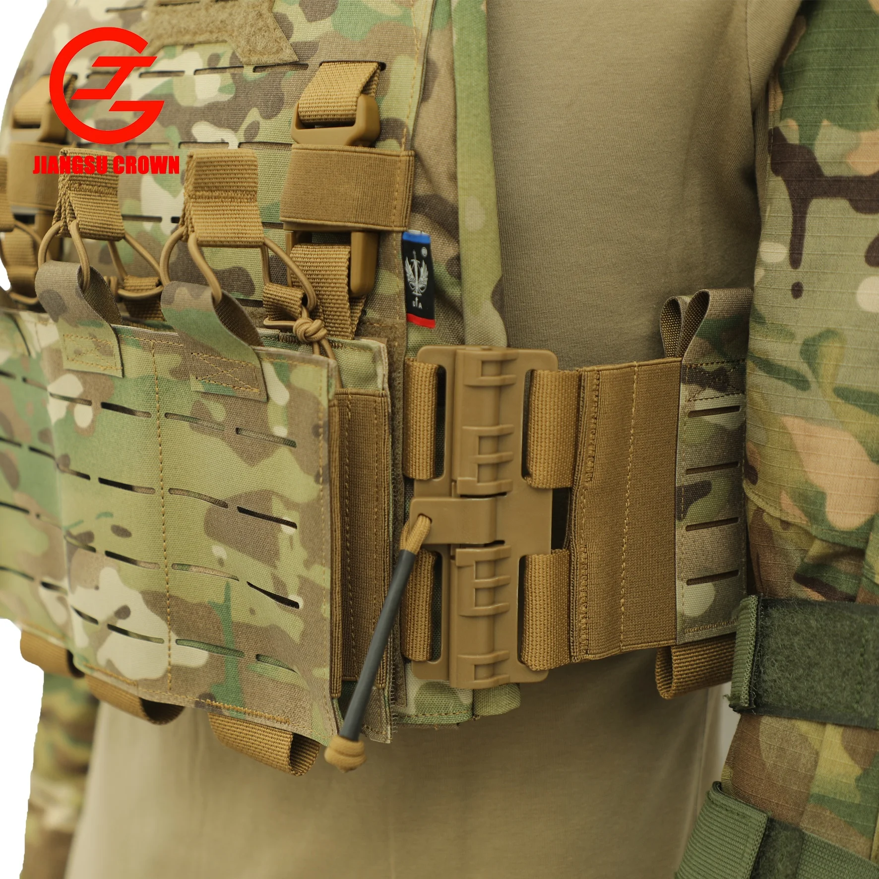 Tactical Chest  Rig Weight Training 500d Molle Multicam Tactical Vest With Multi-pockets Vest