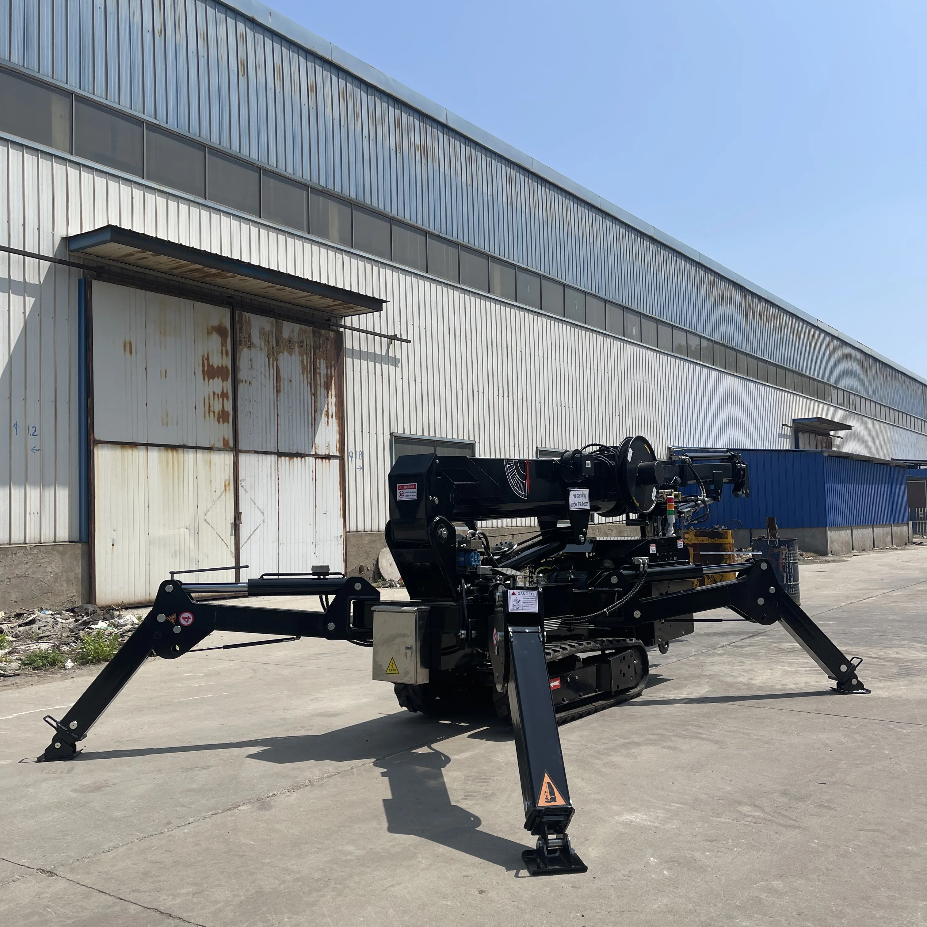 P-015 china price spider 10 ton crawler mobile cranes 8 ton spider crane for sale crawler crane with arm
