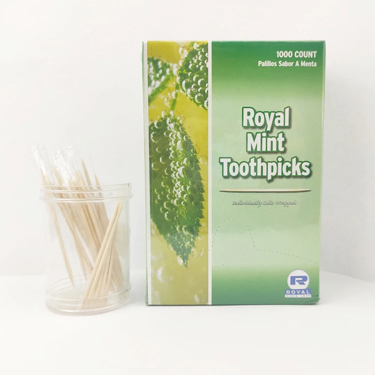 Free Sample China Factory Supply Eco-Friendly Bamboo Wood Toothpicks Custom Biodegradable Fruit Toothpicks Production