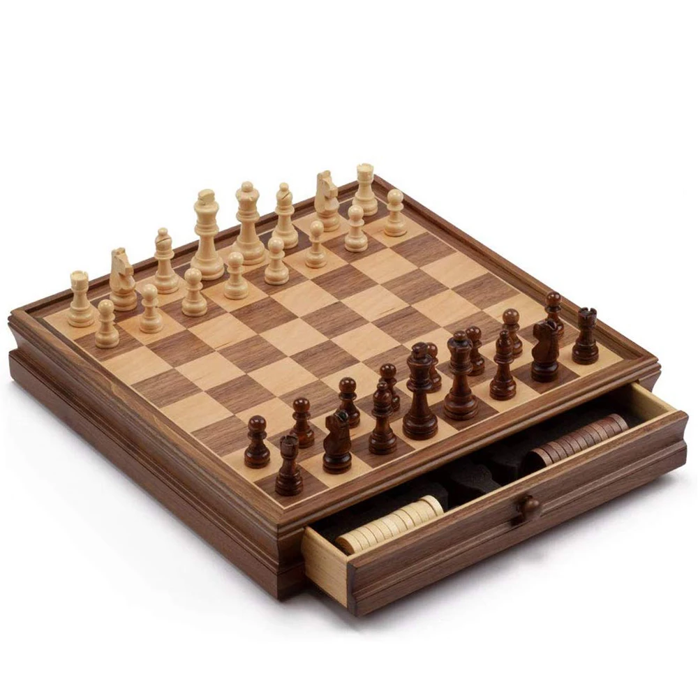 Customized Backgammon Wooden Chess Game Chess Set Manufacturer Chess Board