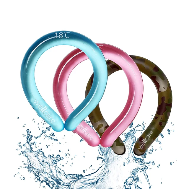 Neck Cooling Tube Wearable Cooling Neck Wraps for Summer Heat I Hands Free Cold Pack Reusable Neck Cooler