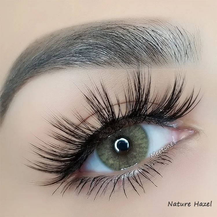 Meetone natural gray great quality high fashion accept oem eye contact lenses 3 tone