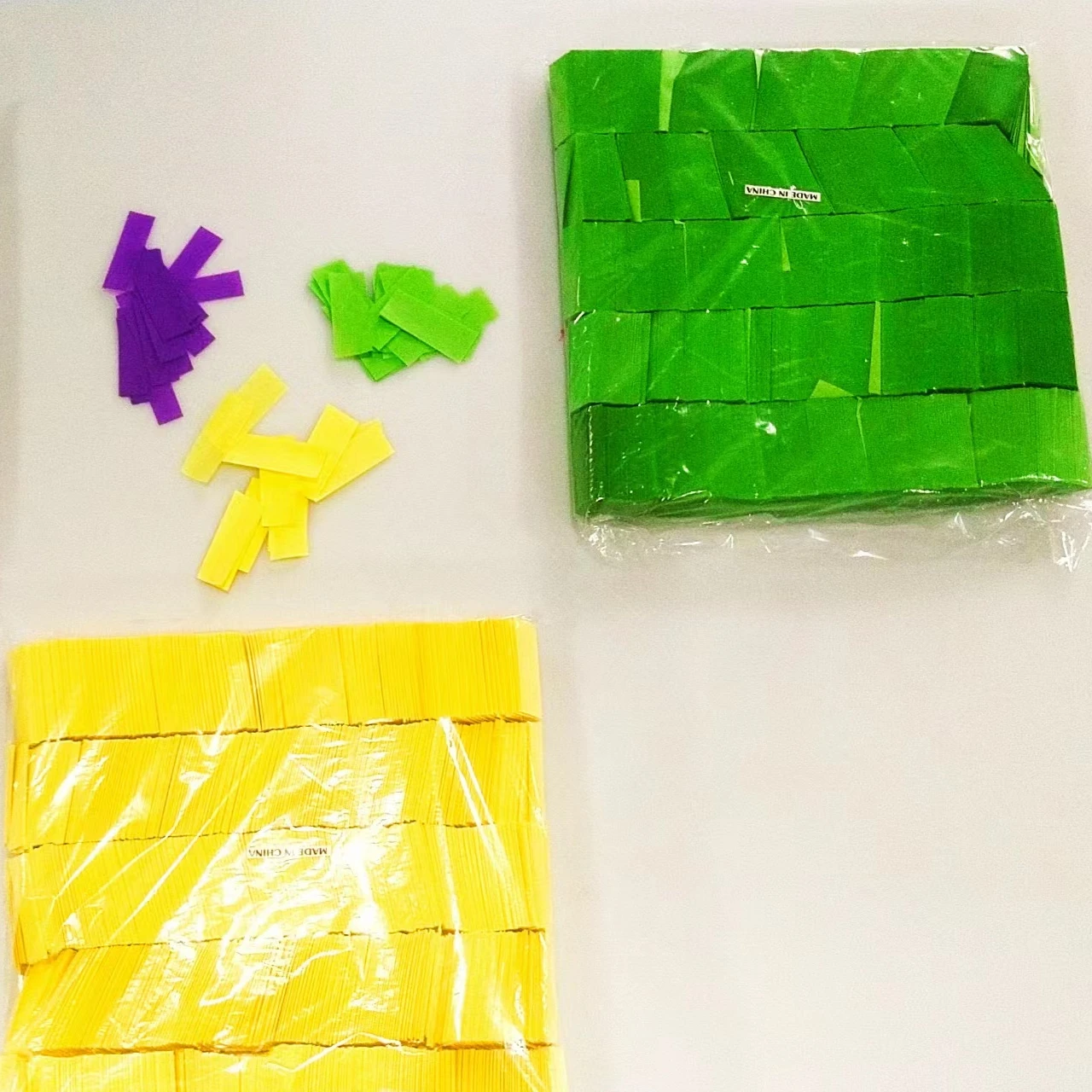1kg/bag  55*17mm  2x5cm Rectangle Tissue Paper Confetti Used for Concert Night Club and Crazy Party